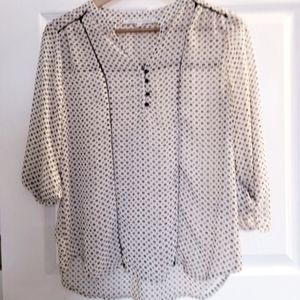 Collective Concepts Sheer Blouse Small